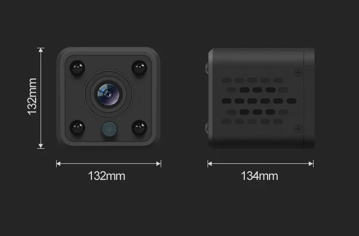 HD night vision camera smart wear surveillance