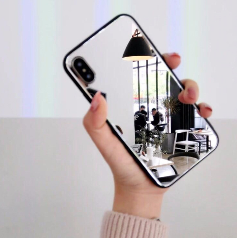 Compatible with Apple, iphoneX mirror phone case iphone7/8plus make-up self-timer glass case - Image 2