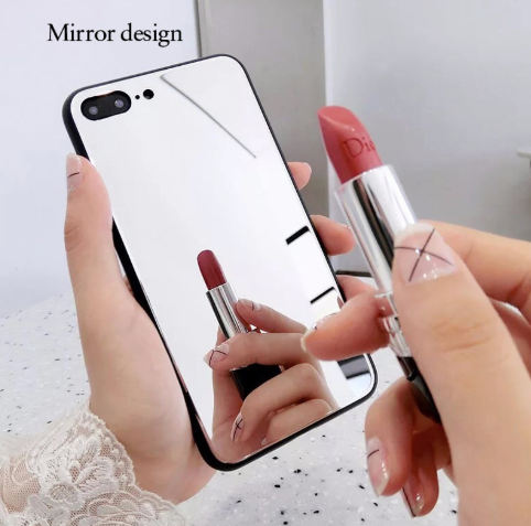 Compatible with Apple, iphoneX mirror phone case iphone7/8plus make-up self-timer glass case - Image 3
