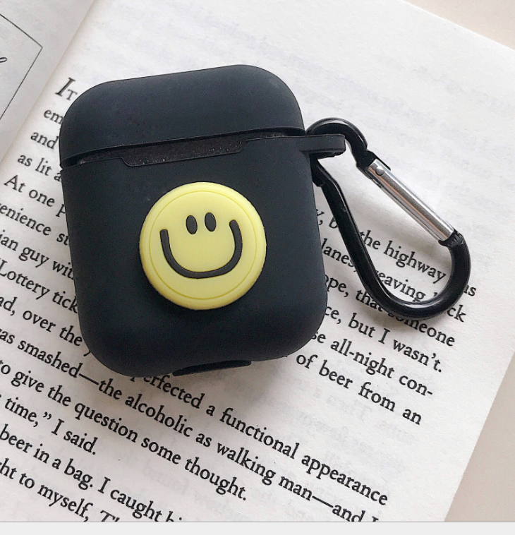 Compatible with Apple, AirPods protective jacket cute cartoon silicone anti-falling earphone jacket Japanese Korean women''s key-clasp hanging rope