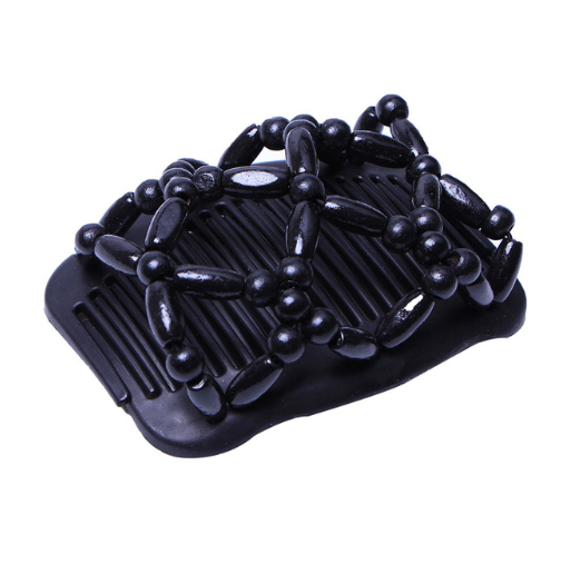 Vintage Elastic Hairpin Stretch Hair Comb Hot Sales Beaded Hair Magic Comb Clip Beads Pin Ladies Hair Accessories 3 - Shop at LoveMi