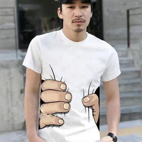 3D Big Hand Short Sleeve T-shirt