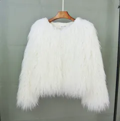 Colorful Boho Furry Faux Fur Coat Plus Size Women Fur Coats Autumn Winter Faux Fur Shaggy Jacket Fourrure Bontjas - Colorful - View 1