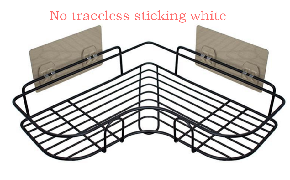 Настенная полка для хранения в ванной комнате без перфорации, кухонная угловая полка, бытовой штатив