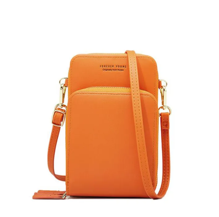 Multifunctional Messenger Mobile Wallet - Orange