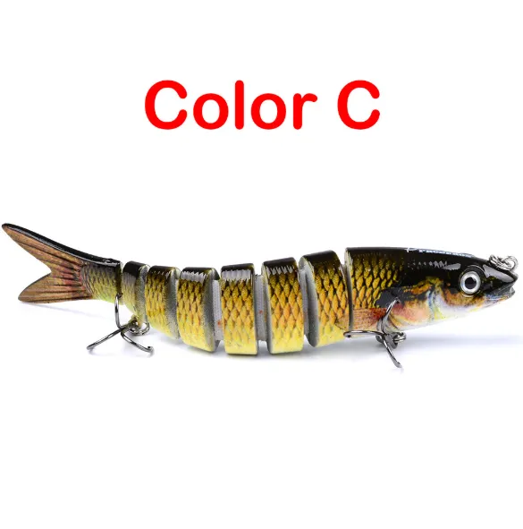 Pike Fishing Lures Artificial Multi Jointed Sections Hard Bait Trolling Pike Carp Fishing Tools – image 9