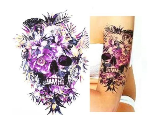 Big Tattoo Stickers Waterproof Men and Women Half Arm
