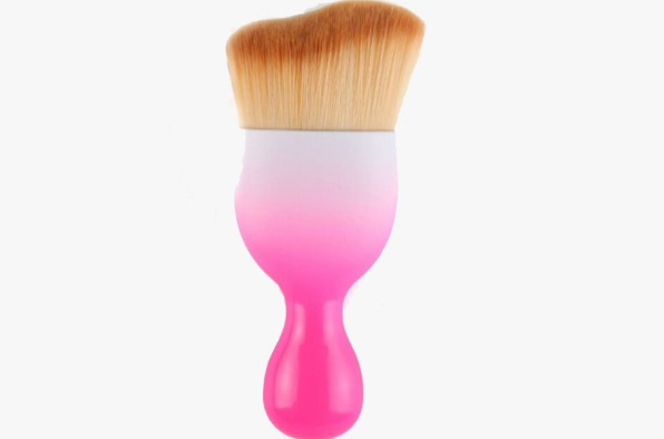 Curved Curved Foundation Brush Wine Cup Brush Curved Repair Brush Outline Shadow Makeup Brush Pink - Shop at LoveMi