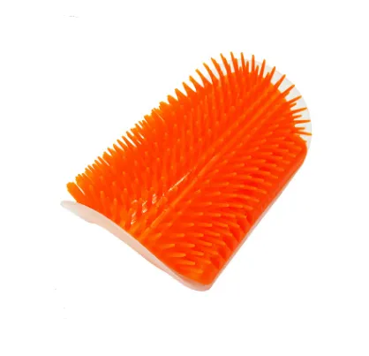 Cat Self Grooming Brush Pet Wall Rubbing Device Orange - Shop at LoveMi