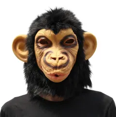 Holy Day Mask Christmas Ball Orangutan Styling Mask Party Mask Game Funny Party Supplies - Black - View 1