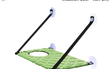 Cat Hammock Window Resting Seat Perch Cat Bed for Indoor Cats Sleeping - Fluorescent Green Single