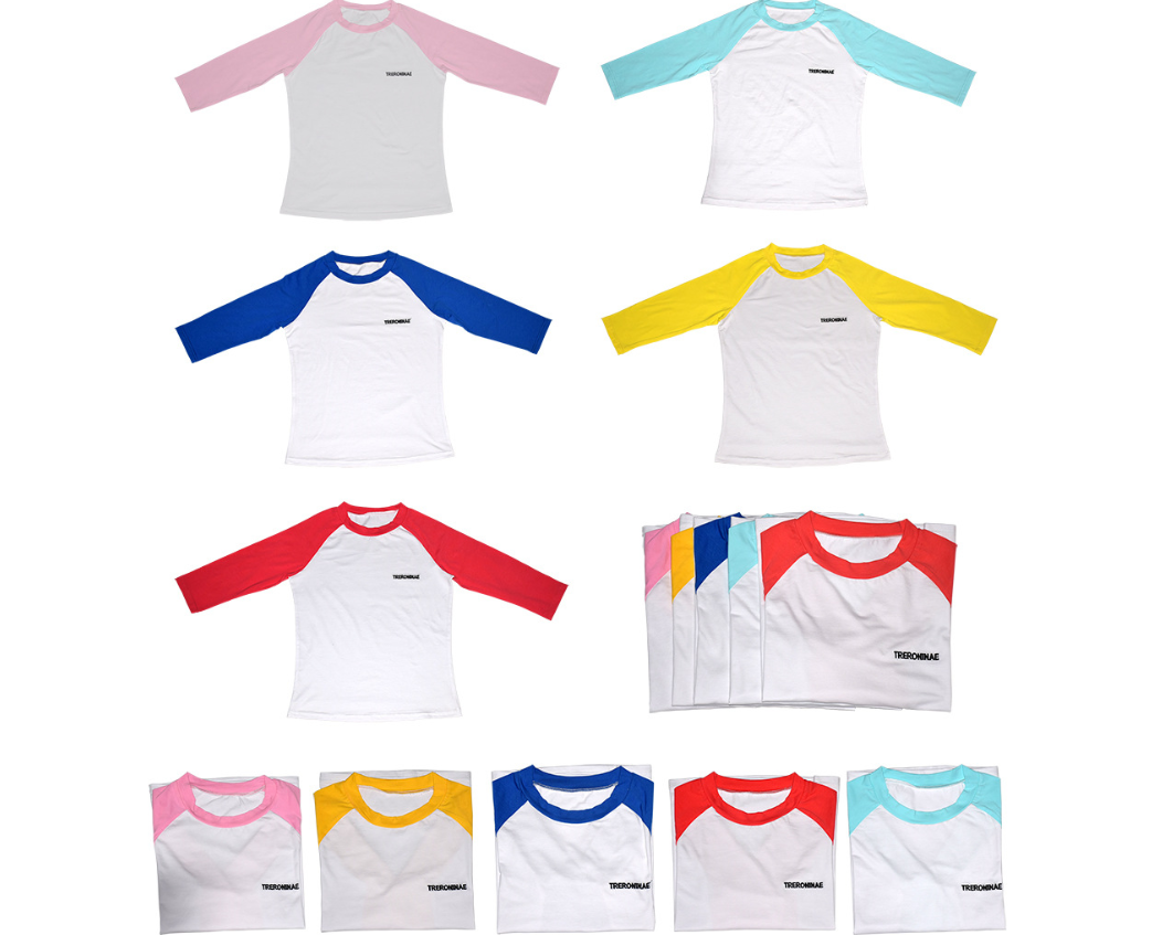 Autumn and winter explosions women's slim body slimming shirt Contrast raglan sleeves bottoming shirt