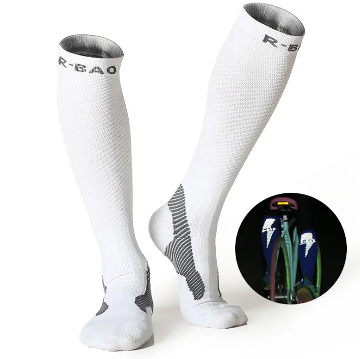 R-BAO Professional Long Tube Night Running Compressor Can Socks