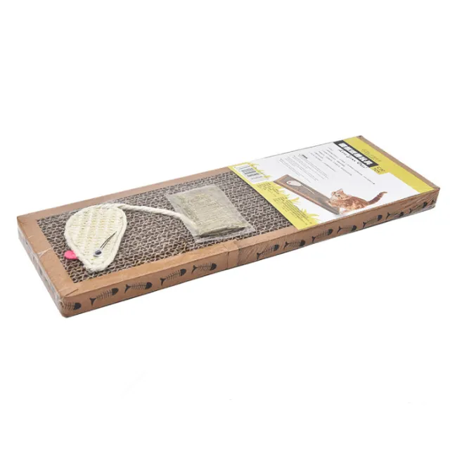 Large widened sisal cat scratch board Send cat mint Pet cat toy cat scratch board 38X12.5X1.8Cm - Shop at LoveMi
