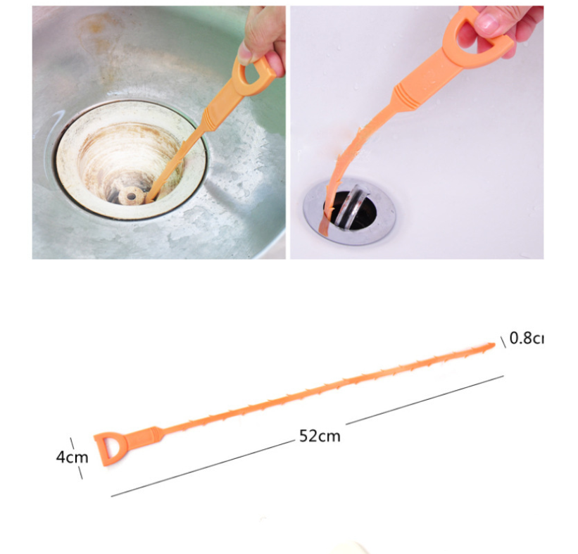 Hair hair cleaner, sink anti-blocking cleaning hook, sewer, toilet flusher