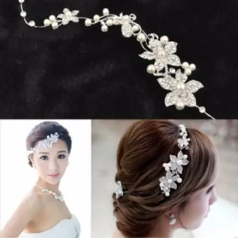 Bridal Jewelry Wedding Korean Bride Tiara Soft Chain Hair