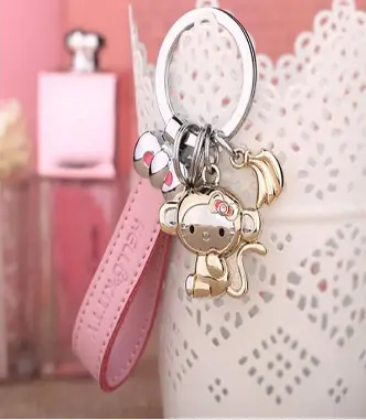 Korea cute creative monkey key ring ring monkey female promotion activities gift craft gift car keychain