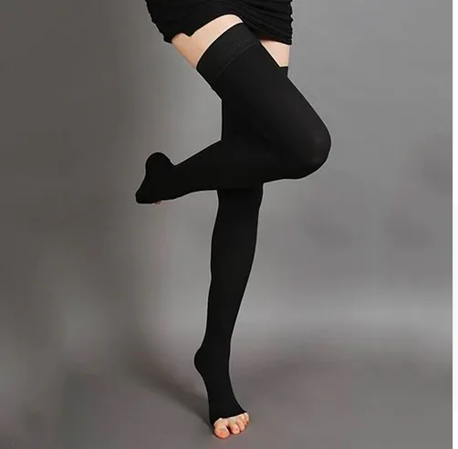 Unisex 15mm Hg Relief Compression Socks Leg Knee High Medical Compression Stockings Socks Black - Shop at LoveMi