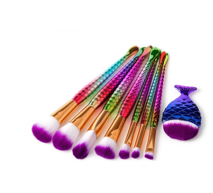 Makeup Brush Make up Tool Mermaid DiamondGrindDiamond Combination GUJHUI 3Style - Shop at LoveMi