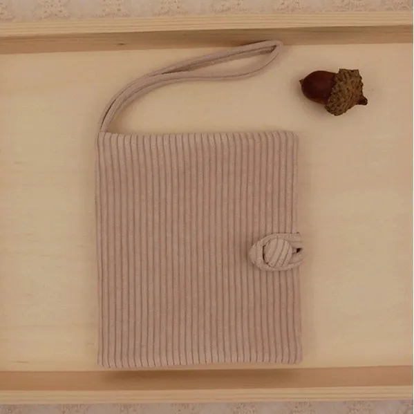 QLi original handmade corduroy two fold portable monthly package sanitary napkin bag aunt towel storage bag napkin bag Khaki - Shop at LoveMi