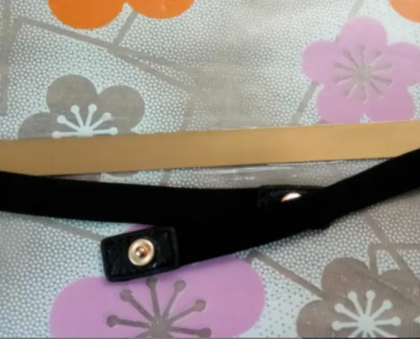 Fashion wild 1.5CM metal sequins simple decoration ladies elastic stretch thin belt Black - Shop at LoveMi