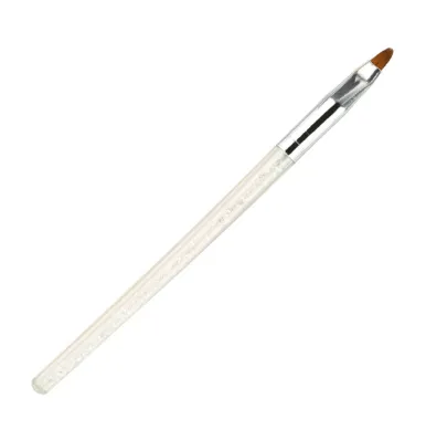Manicure tool crystal engraved phototherapy pen Painted drawing line gradient point flower pen White Small Round Head - Shop at LoveMi