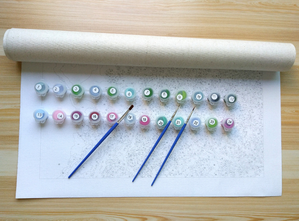 Framed Picture DIY Oil Painting By Numbers Painting & Calligraphy Beautiful Animals Modern Picture Home Decor 40x50cm