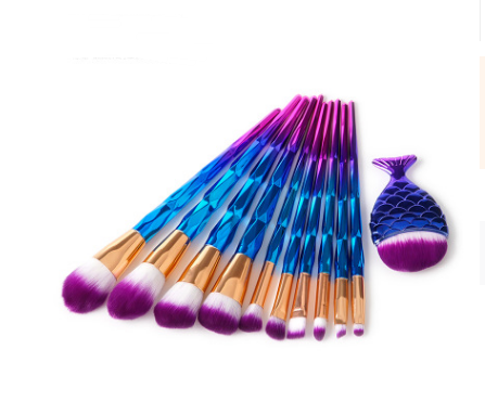 Makeup Brush Make up Tool Mermaid DiamondGrindDiamond Combination GUJHUI 7Style - Shop at LoveMi