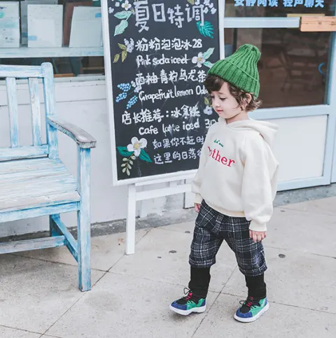 Boys Plus Velvet Sweater 1-3 Years Old Tide 2