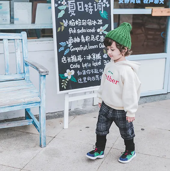 Boys Plus Velvet Sweater 1-3 Years Old Tide 2