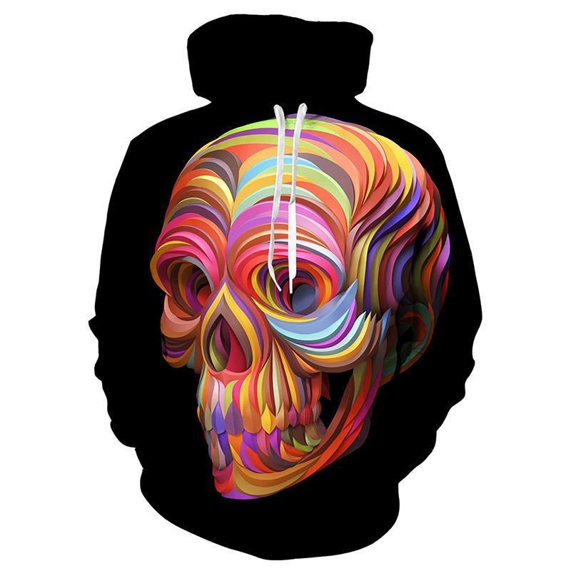 Colorful Skull Hoodie