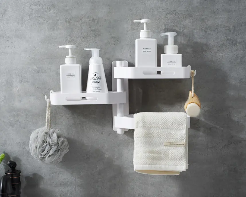 Rotating wall-mounted storage box kitchen bathroom toilet