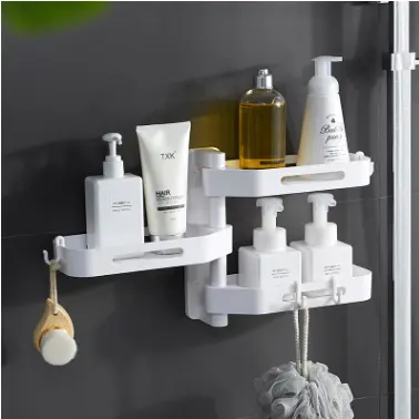 Rotating wall-mounted storage box kitchen bathroom toilet