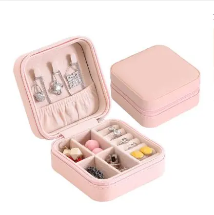 Creative travel portable jewelry box earrings storage