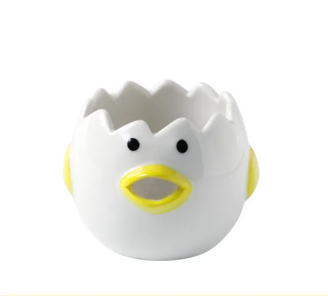 Cute Chicken Ceramic Egg White Separator Kitchen Accessories Practical Egg Cup - Shop at LoveMi