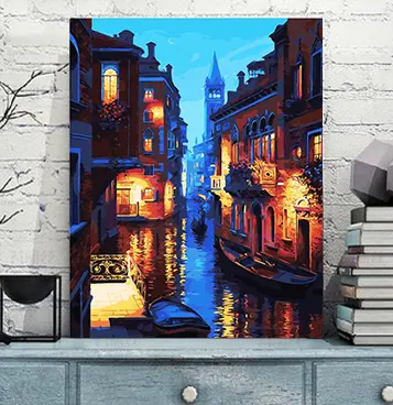 Diy Digital Painting Home Decoration Single Linen [6127 Venice]