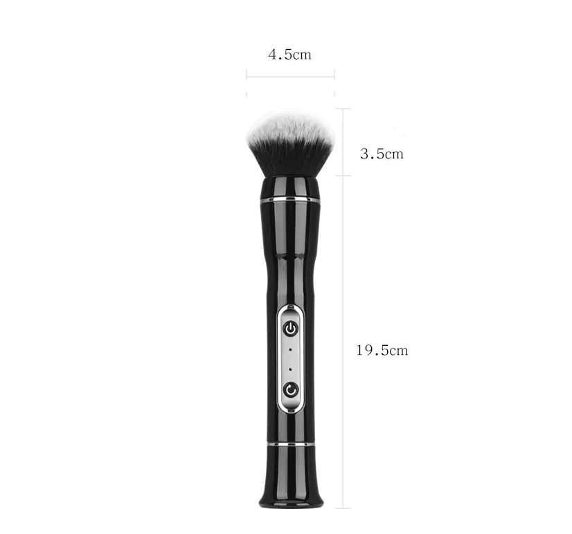 Electric makeup brush USB charging electric portable makeup brush - Black