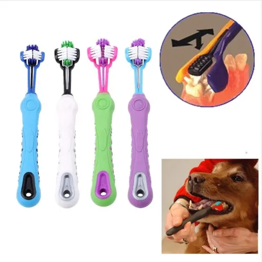 1 Random Color Toothbrush Pet Plush Dog Brush