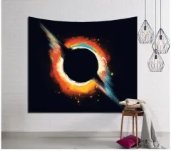Galaxy Hanging Wall Tapestry Hippie Retro Home Decor Yoga Beach Mat - Picture - View 1