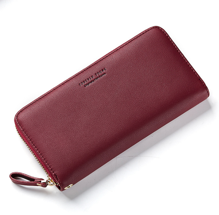 Wesson autumn and winter new women's wallet simple fashion long zipper phone bag Korean version of the wild popular clutch bag