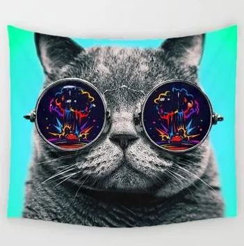 Cute Cat Tapestry Living Room House Decoration Tapestry Wall Hanging Room Decor Aesthetic 230X150Cm - Shop at LoveMi