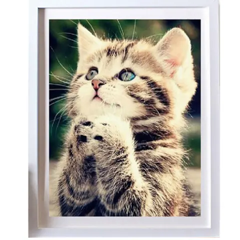 Cat Diamond Painting New Crystal Embroidery