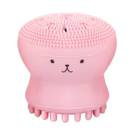 Cartoon Octopus Silicone Wash Brush Foaming Cleansing Manual Facial