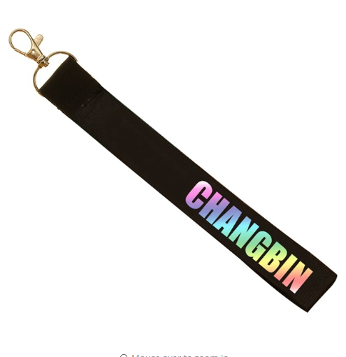 Straykids surrounding name mobile phone lanyard custom keychain stray kids couple pendant