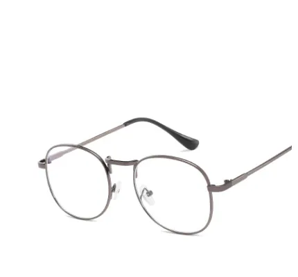 Blu ray flat mirror retro round frame decorative glasses Gun Frame Blue Piece - Shop at LoveMi