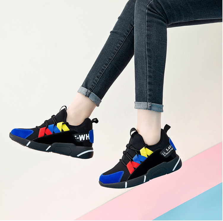 Women's shoes new spring Korean version of ulzzang Harajuku wild casual sports shoes old shoes increased