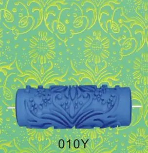 Best selling 5 inch printing roller brush wall tool liquid wallpaper printing roller box artifact paint pattern roller