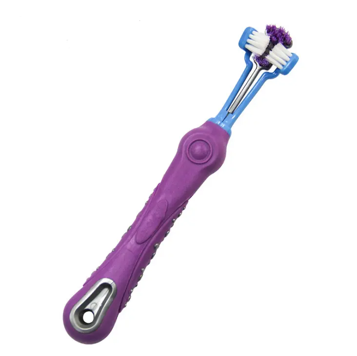 Three Sided Pet Toothbrush Dog Brush Bad