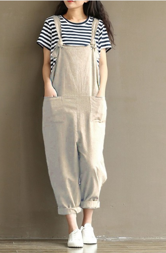 Hippie Casual Cotton Overalls