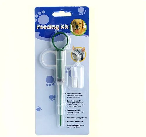 Convenient Pet Medicine Pills Feeder Device Deworming Green - Shop at LoveMi